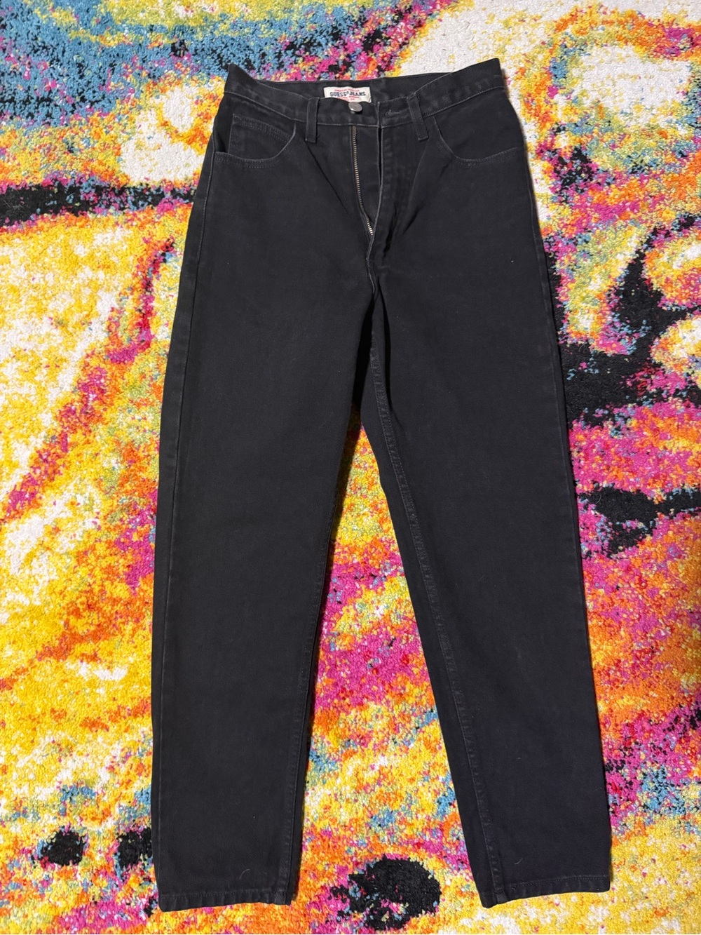 Vintage 90s Black Guess Women’s High-Rise Jeans